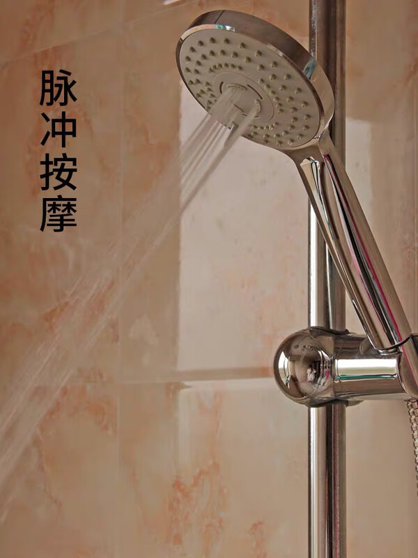 American standard pressurized shower handheld showerhead hotel engineering nozzle silicone hole large water outlet anti-fall hose set Edi nozzle + 1.5 meter hose + bracket