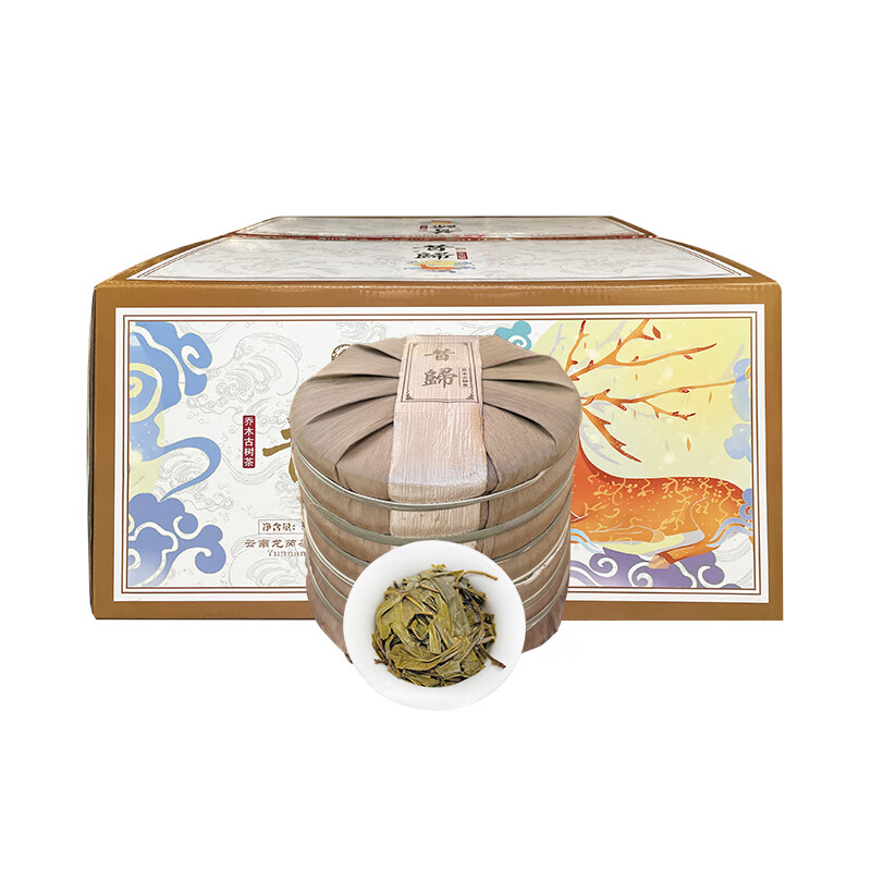 Longrui Tea Longrui Tea 28 pieces whole shot Longrui 2021 Xigui Arbor Ancient Tree Tea 357g Raw Tea Pu'er Tea Yunnan