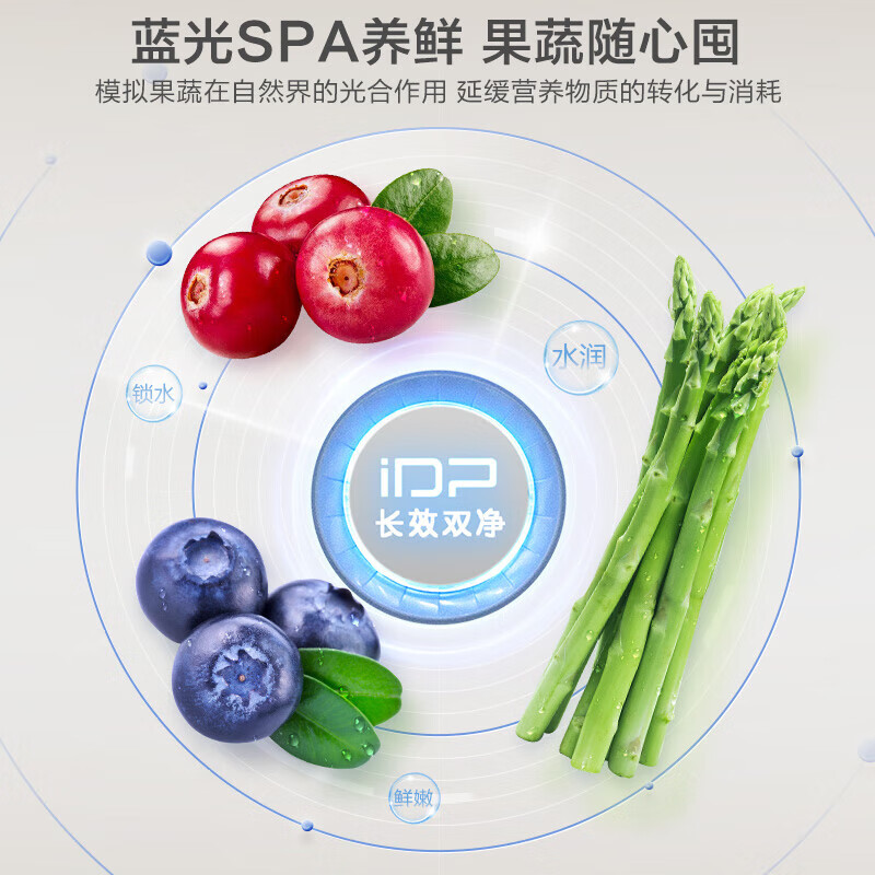 Rongsheng 501pro cross door four-door IDP active sterilization dual cycle dual system household refrigerator first-class energy efficiency air-cooled frost-free dual frequency trade-in national subsidy IDP dual purification dual cycle BCD-501WD3FPZ gray