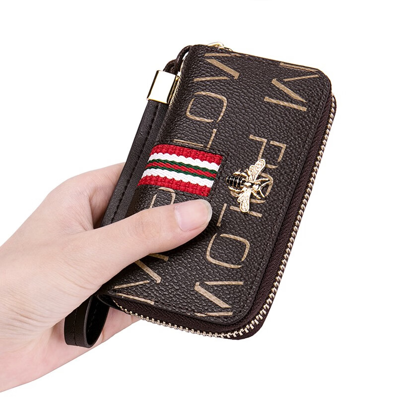 WILLIAMPOLO Paul's new key bag women's Korean version keychain women's coin purse simple large-capacity car key bag red