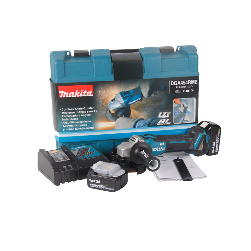 Makita Makita 115mm/18V rechargeable angle grinder lithium multi-function grinding and polishing machine DGA454 DGA454Z without battery charger