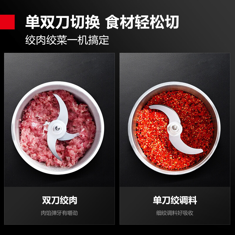 DEMASHI commercial meat grinder, household stainless steel meat grinder, multi-functional cooking machine, vegetable grinder, 6L stuffing grinder, minced meat grinder, JR-06 (shipped from Beijing warehouse)