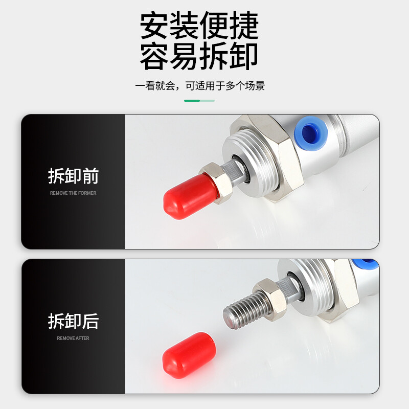 Rubber protective cap Screw protective sleeve Threaded rubber sleeve Steel pipe sealing cap Anti-collision plastic plug sheath Rubber cap (black in stock, can be customized) Inner diameter 26mm long 30mm/50 pieces black