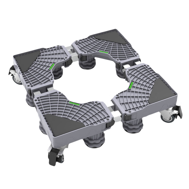 Chuangjingyi selected Little Swan special base Little Swan Water Rubik's Cube 10kg TD100VJ87MIT drum washing machine base mobile universal caster upgraded 8 feet 4 double lock wheels gray 1 layer