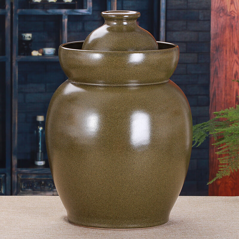 Jingdezhen ceramic large pickle jar household pickle jar sealed Sichuan pickle jar pickling jar 10 pounds
