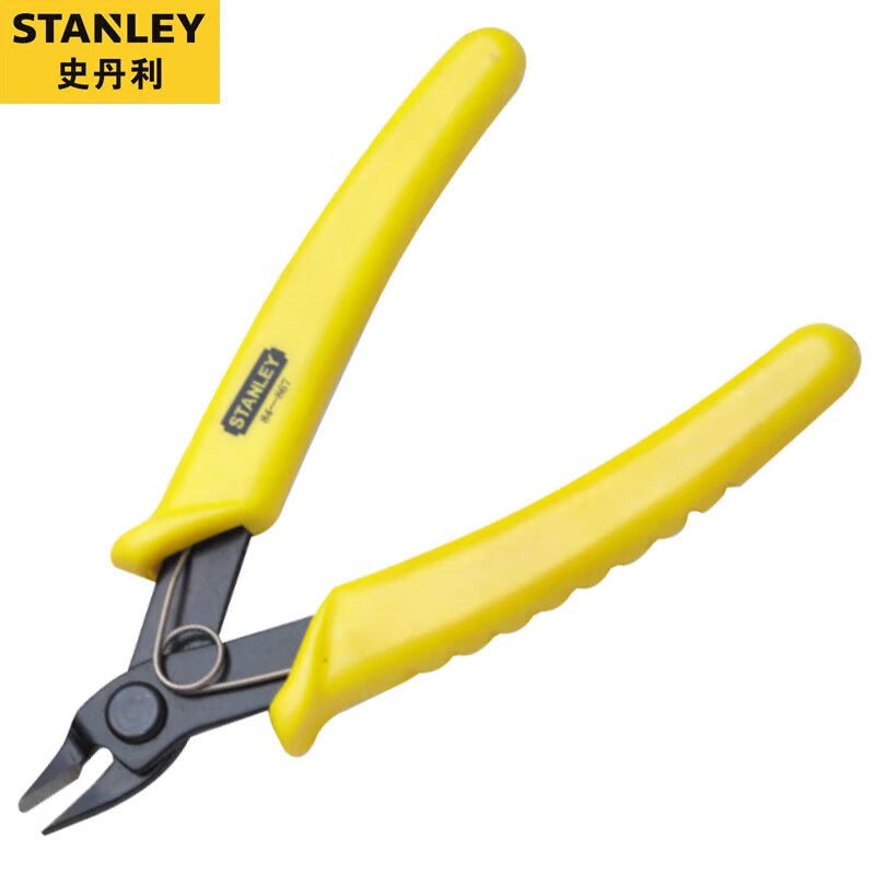 Stanley (STANLEY) electronic water mouth pliers, industrial-grade partial mouth pliers, diagonal nose pliers, electrician's pliers, labor-saving wire cutting pliers, 6 inches 84-867-22