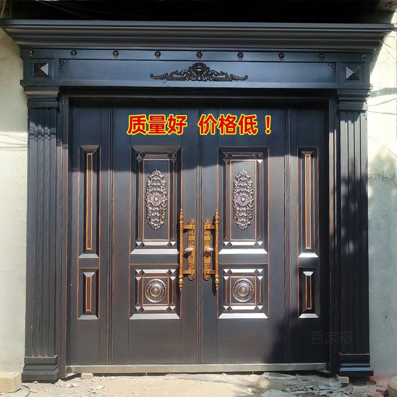 Vinoa glass door rural door rural self-built house custom door entrance door zinc alloy class A security door villa door style 3