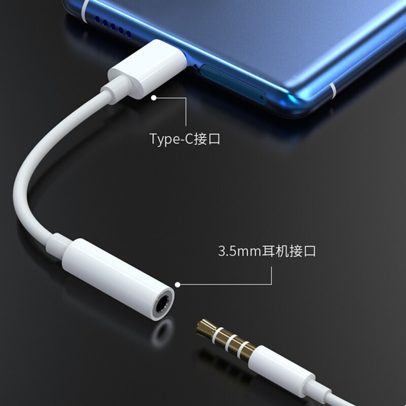 Kuaisha is suitable for Xiaomi 17Pro headphone adapter Type-c to 3.5mm headphone jack Redmi K90K70 Realme gt8pro iQOONeo10 z9 Huawei OnePlus 15 mobile phone Type-c to 3.5mm headphone jack headphone adapter cable