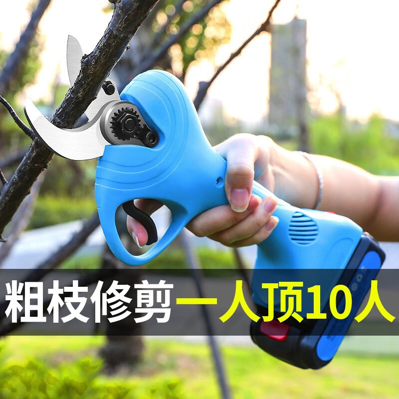 Shuchang recommends Shuchang electric pruning shears for fruit trees, rechargeable hand-cut branches, electric shears, pruning shears, lithium-ion scissors, 8608 Shuchang scissors, two batteries and one charger