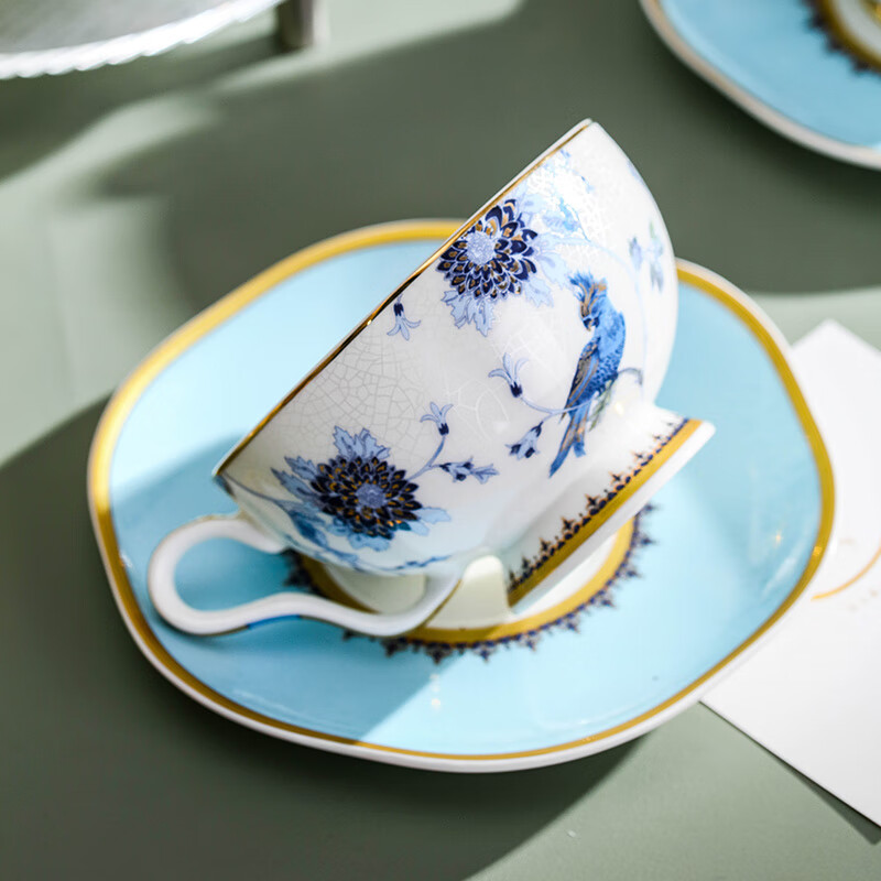 Vidsel bone china coffee cup and saucer set wedding gift for newlyweds souvenir high-end couple cup gift box wedding gift