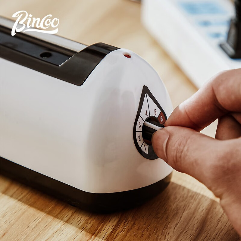 Bincoo hand pressure sealing machine ear filter paper sealer small household plastic sealing machine snack plastic bag packaging machine sealer white - multi-level adjustment