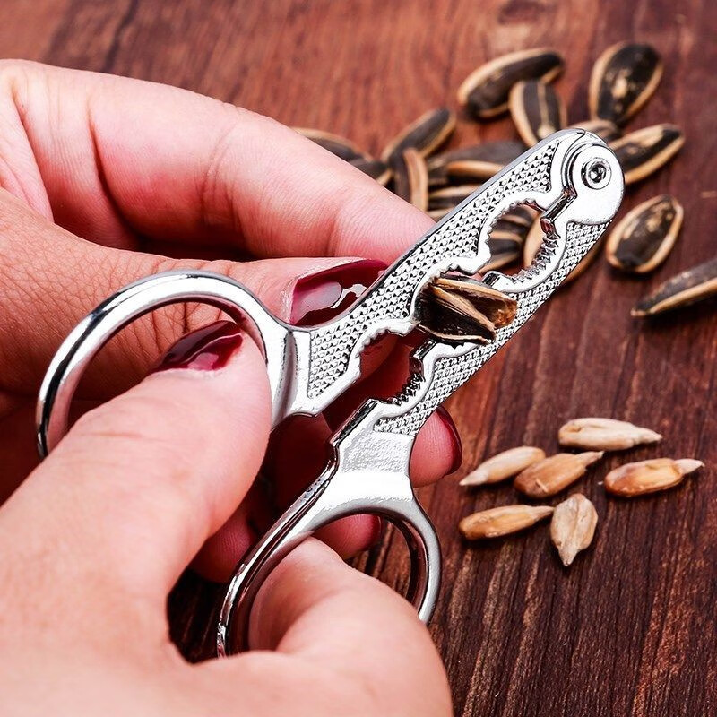 Feng Yue Melon Seed Peeler, Lazy Man Peeling Nuts, Watermelon Seeds, Separating Shells, Sunflower Seeds, Pine Nut Pliers Tool, Alloy Peeling Pliers, Easy to Open