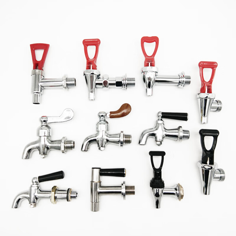 Manqiju electric water boiler faucet copper 3 points 4 points boiling water tank water heater faucet accessories high temperature resistant faucet A type 3 points (precision polished stainless steel)