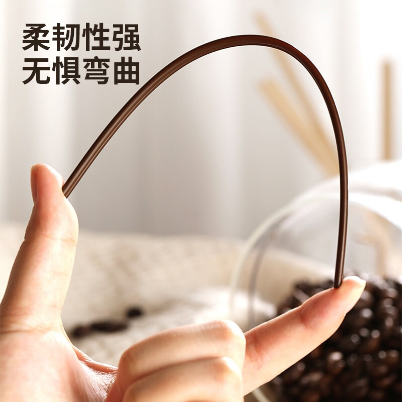 Denbigh coffee stirring stick disposable stirring stick coffee stirring stick thin straw beverage hot drink stirring tube double hole