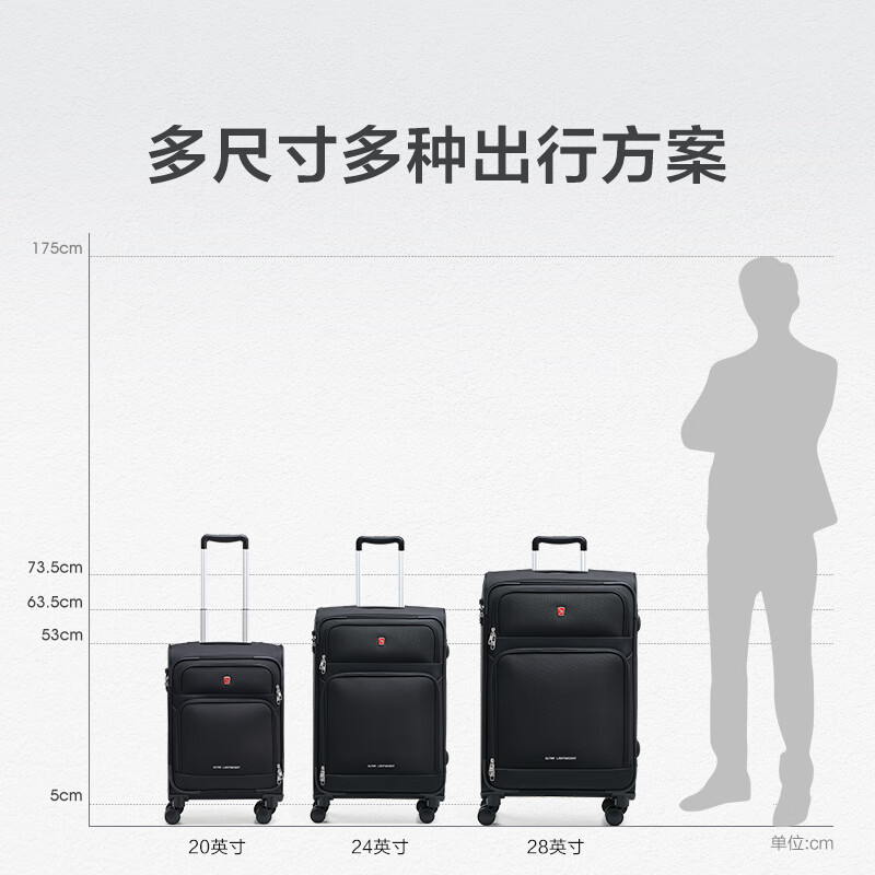 Hermes Oxford cloth suitcase checked trolley case 24 inches men's business large-capacity suitcase women's front open lid canvas box