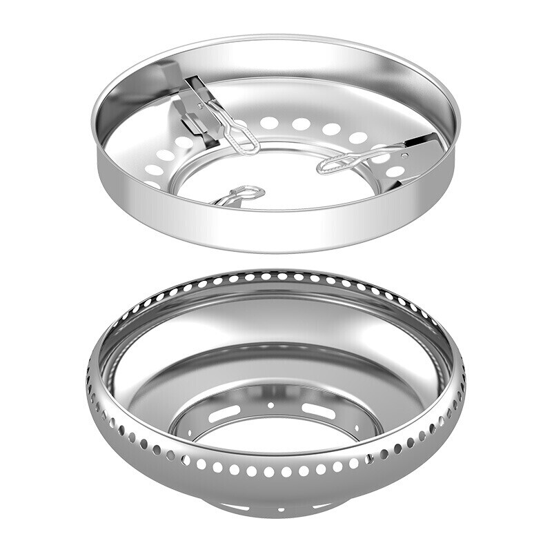 Stainless steel fire-concentrating hood gas stove windproof cover energy-saving cover household universal natural gas non-slip bracket stove stove stove shelf energy-concentrating plate heat insulation windshield double-layer thickened fire-concentrating windproof gas energy-saving cover