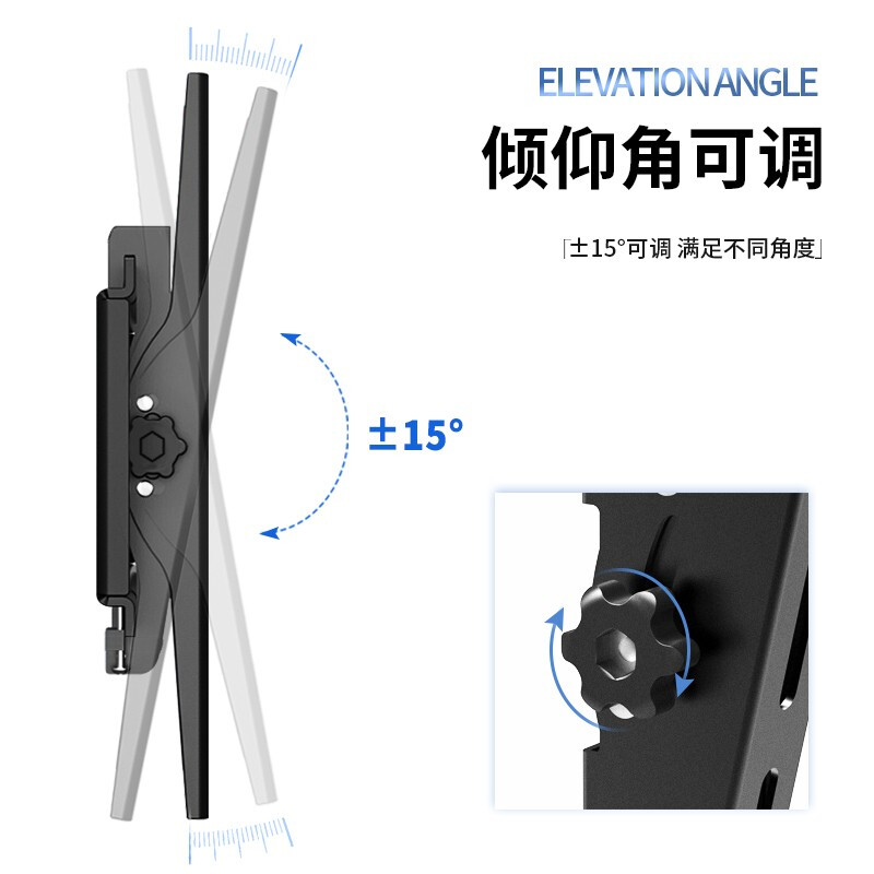 ProPre (40-75 inches) TV mount fixed TV wall mount bracket is universally suitable for Hisense Skyworth TCL Huawei smart screen and other TV stands with a load capacity of 70kg