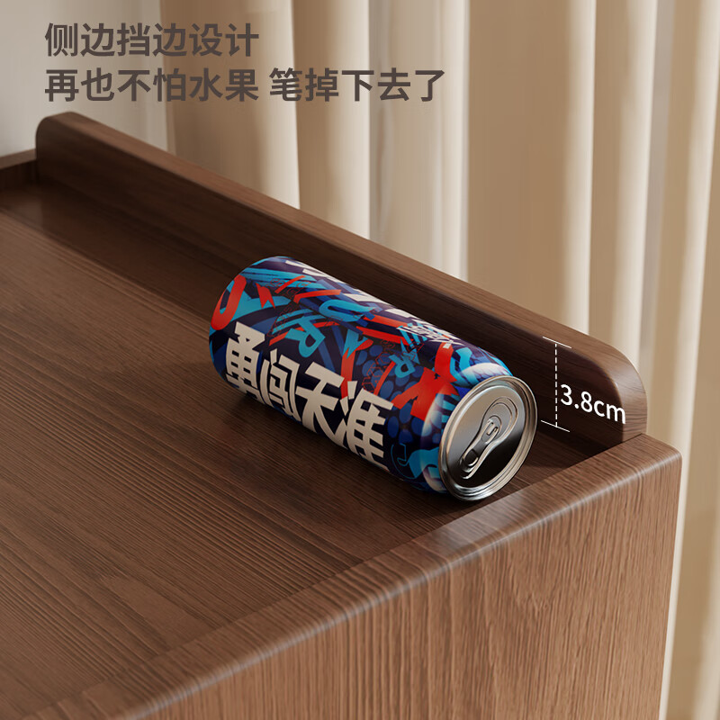 Solid wood bar table small apartment sofa side cabinet telescopic storage cabinet sideboard integrated wall island dining table 1.2 meters solid wood telescopic bar table + 1 bar chair - walnut color - installation included