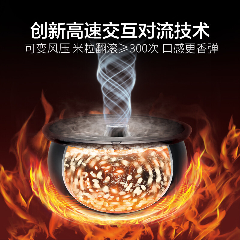 SUPOR rice cooker 4-5 people large capacity 5 liter blue diamond small fast ball kettle liner household non-stick firewood rice multi-function micro-pressure smart rice cooker SF50FC661