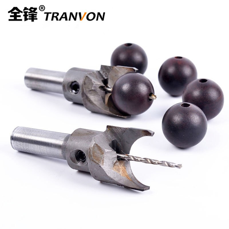 Quanfeng Carbide Bead Knife Processing Small Hole Round Beads Wooden Bead Bracelet Tool Buddhist Pagoda Drill Bit Hole Opener God Bead Knife 15mm*1.5mm Drill Center