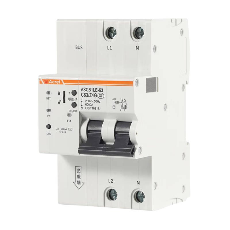 Ankerui ASCB1-63-C16-1P integrated intelligent circuit breaker intelligent circuit breaker LCD display remote opening and closing ASCB1-63-C16-2P