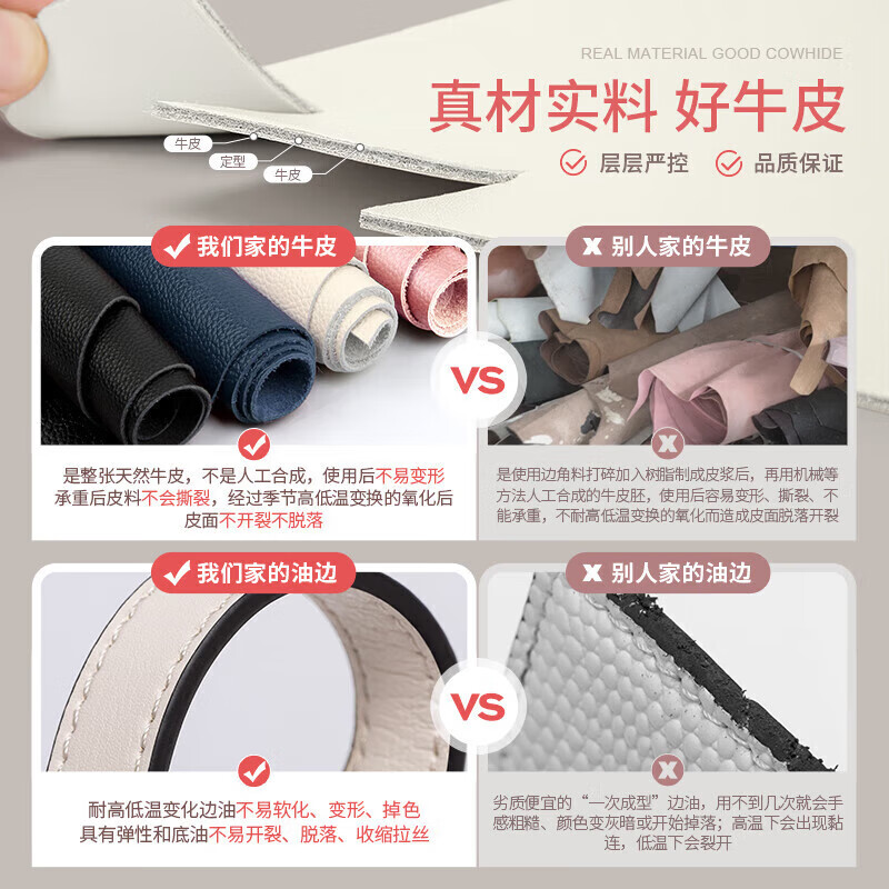 Cnoles wallet women's short genuine cowhide multifunctional coin holder card holder New Year's gift for girlfriend niche high-end