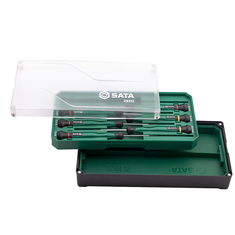 SATA 09312 6-piece cross-shaped micro screwdriver household repair and disassembly tool