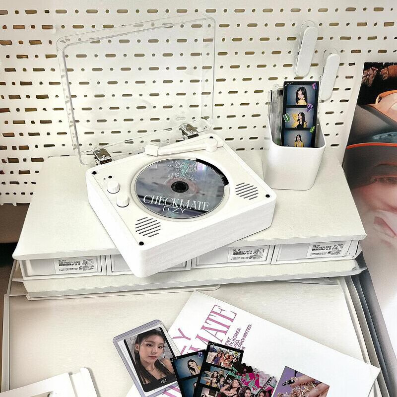 HKMW Sony machine SONY same CD player Bluetooth speaker portable all-in-one player instrumental music album CD disc upgraded flagship model piano white studio sound quality pickup bald head lossless reading