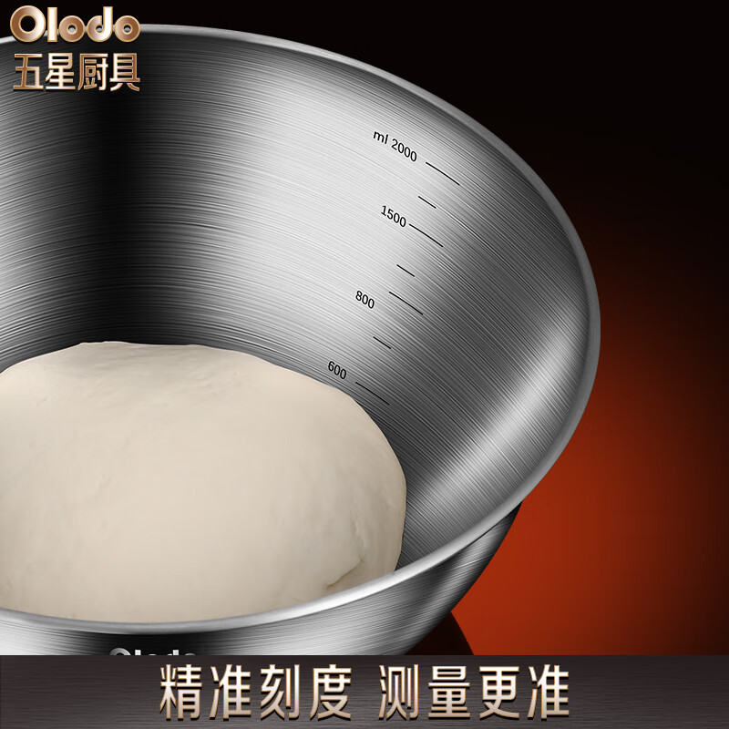 Olodo German 304 stainless steel rice basket, vegetable basin, rice sieve, drain basket, drain basin, drain basin, rice basin, fruit basin 304 food grade multi-purpose drain basin, large size 24cm