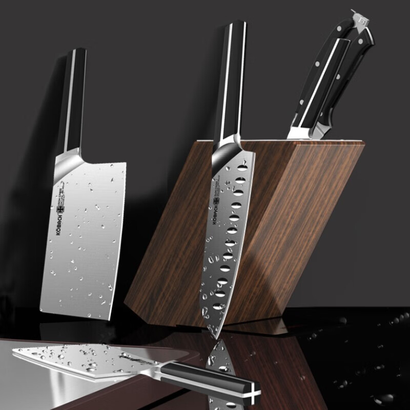 Kornbach Medal Series Knife Kitchenware Set Kitchen Knife Fruit Knife Bone Chopping Knife Kitchen Knife Scissors Six-piece Set Kornbach Medal Series Knife Set 6-Piece - White