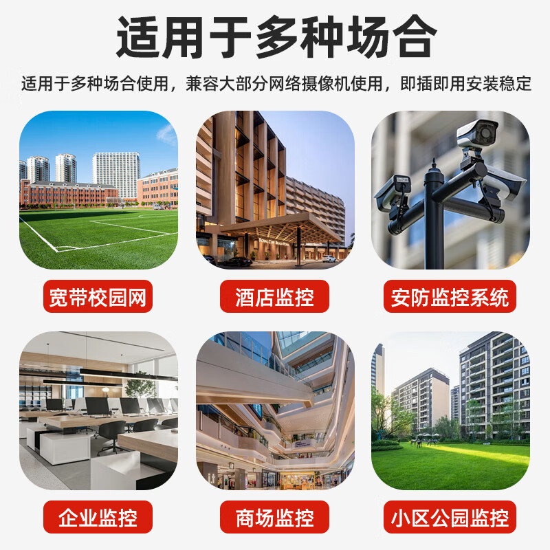 Security LeCroy standard POE splitter outdoor waterproof national standard 48V to 12V poe converter power supply module network surveillance camera ABLK-4812M