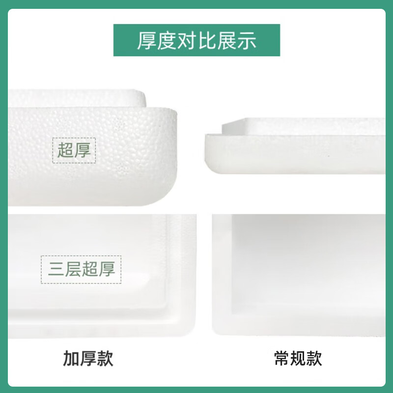 Thickened and large-sized high-density postal foam box express special insulated box commercial stall vegetable fresh fruit refrigerated frozen fresh-keeping box carton reference 5-8 catties package No. 4 6 pieces thickened version