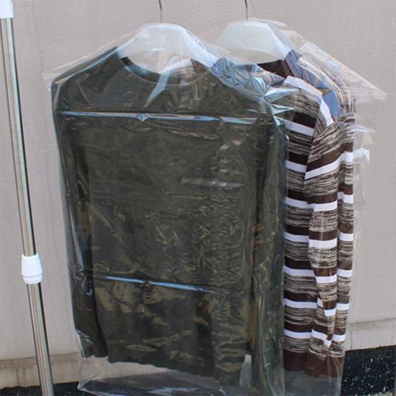 Masfor Disposable Dust Bag Dry Cleaning Shop Transparent Clothes Bag Plastic Cover Dust Cover 60*120CM (50 pieces) 2 wires