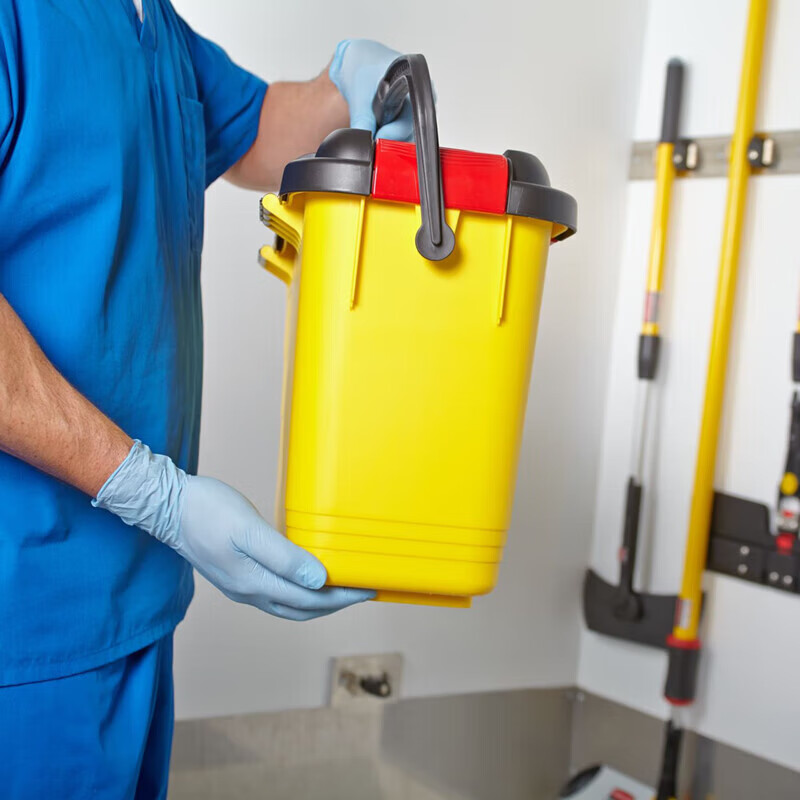 Rubbermaid mop microfiber 18 mop bucket FGQ95088YEL flat mop microfiber mop soaking bucket commercial mop bucket mop cleaning special microfiber 18 mop bucket FGQ95088YEL