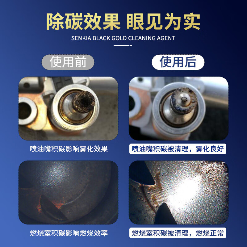 Senkia Net Core Fuel Treasure removes carbon deposits, gasoline additives, three-way catalytic cleaning agent, fifth-generation polyetheramine PEA 1 bottle
