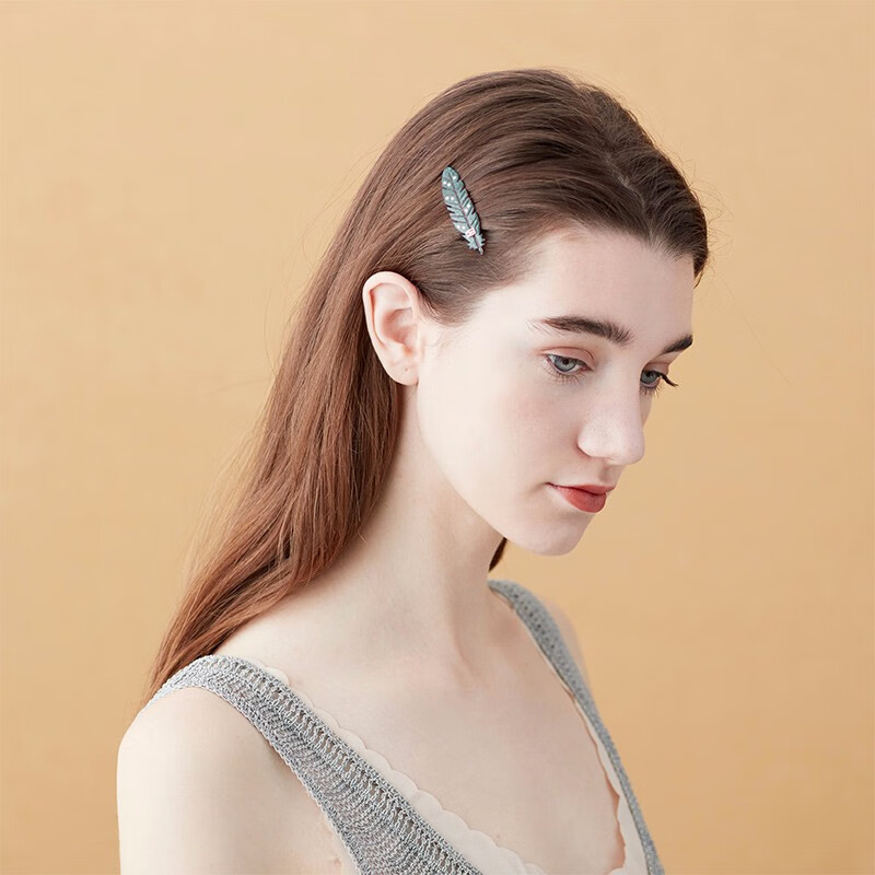 ALEXANDRE DE PARIS Bangs Clip Hairpin FARWEST Series Side Clip Feather Hair Accessories Headdress Women Z Feather