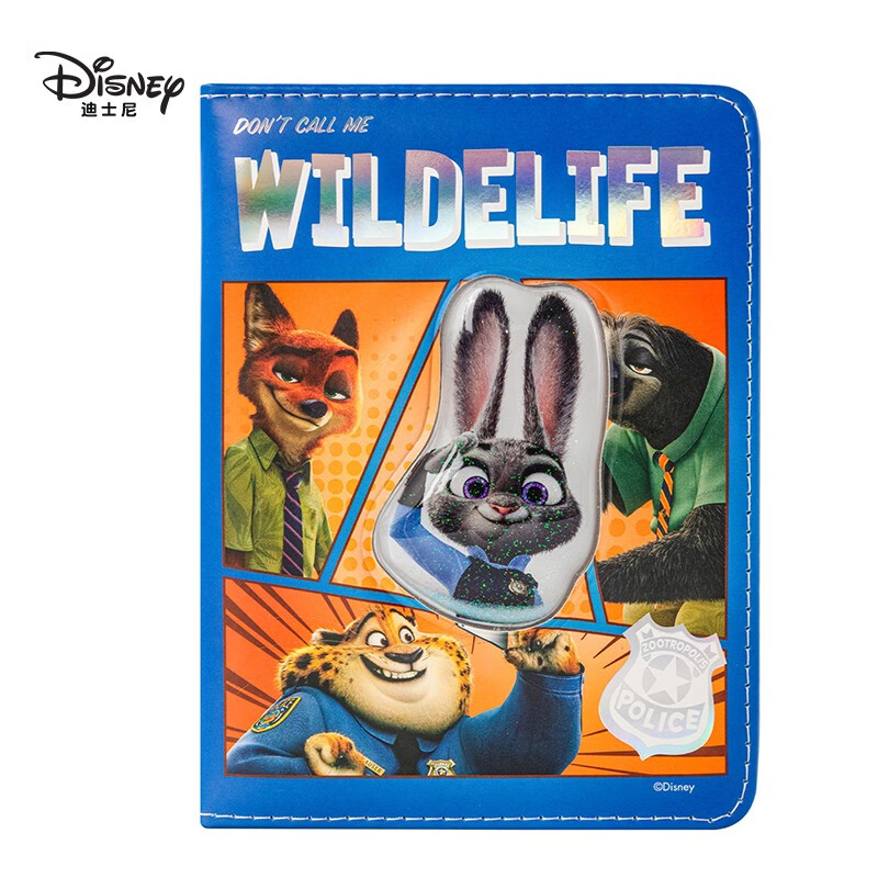 Disney student stationery notebook, cute quicksand decompression notebook, creative ledger, portable diary, good-looking cartoon notebook for boys and girls, souvenir Nick