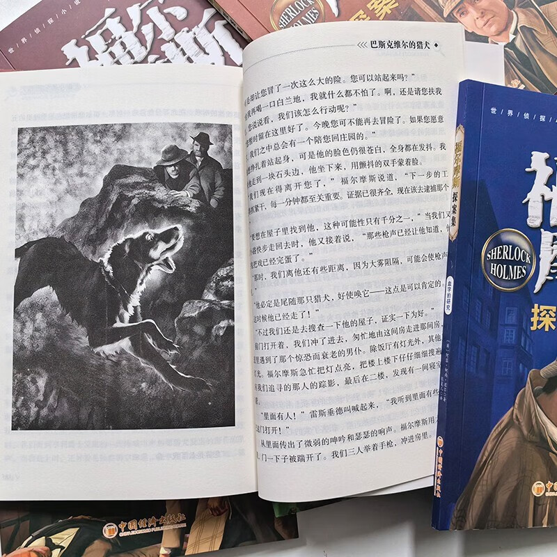 Sherlock Holmes Detective Collection, 10 volumes in total, detective reasoning and suspense stories, children's literary novels, world classics, logical thinking ability training, teenagers reading detective crime solving stories, primary and secondary school students reading extracurricular books, independent reading materials, transition from one to two, transition from primary school to junior high school