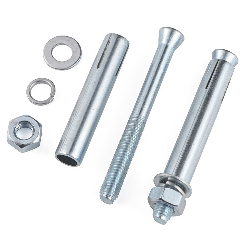 Jinggong Iron Galvanized Expansion Screw National Standard Extended Metal Explosion Bolt M6M8M10M12M14M16M20 Galvanized M6*60 (10 pcs) Drilled 10mm