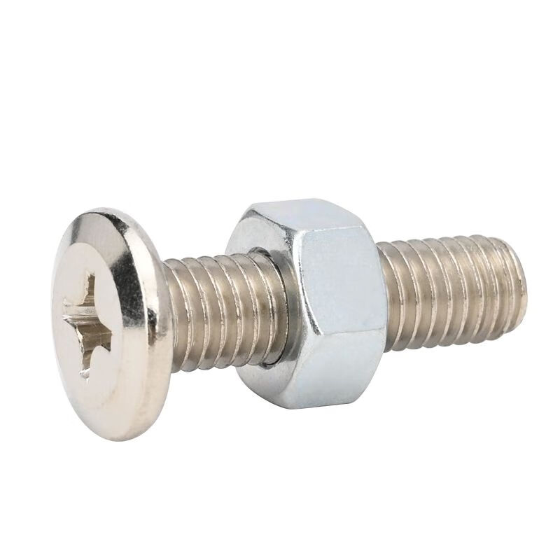 Vinoa inverted cross screw and hexagonal nut combination furniture screw cabinet bed table chair shelf accessories bolt M6*10 (20 pcs)