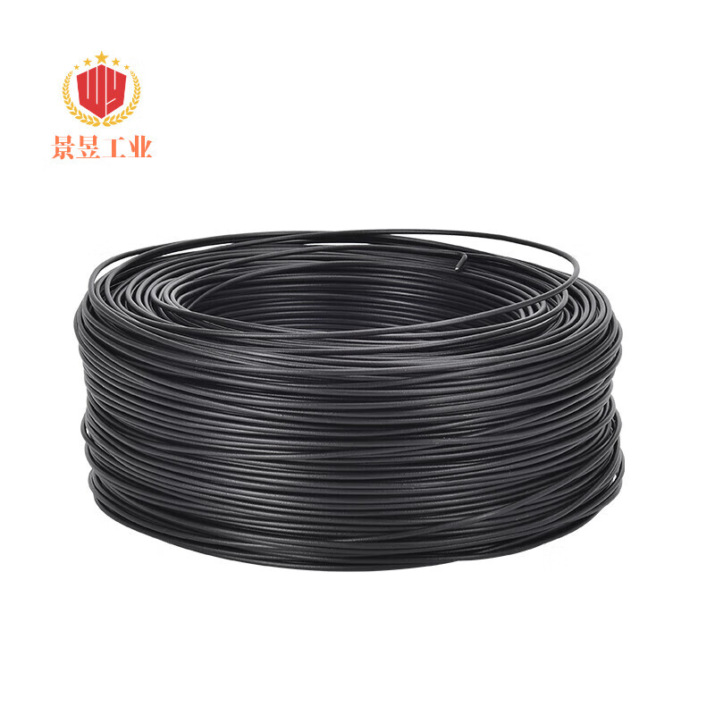Tie wire Telecom optical cable tie wire outdoor fiber optic cable tie wire gardening tie wire with iron wire coated photovoltaic communication tie wire iron core 0.75 black round 200 meters / roll