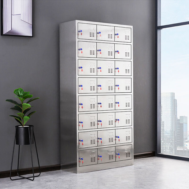 Packington 304 stainless steel changing wardrobe, iron cabinet, employee locker, bathroom lockable workshop dormitory storage cabinet, 12-door locker 1800*900*350mm