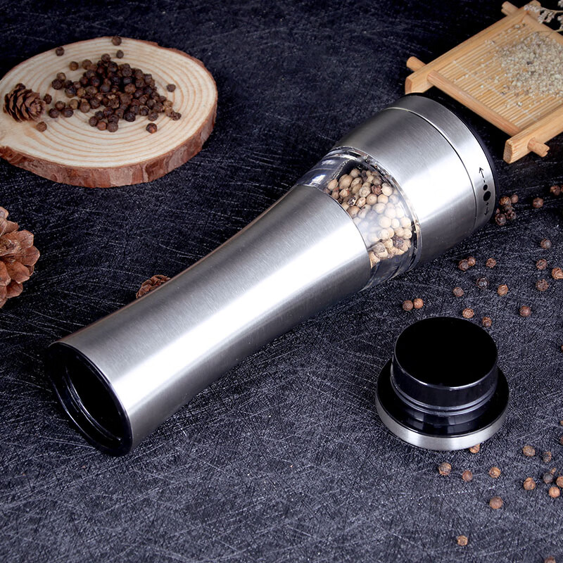 Badger stainless steel grinder grinding bottle manual black pepper seasoning bottle pepper grinder (extended version)