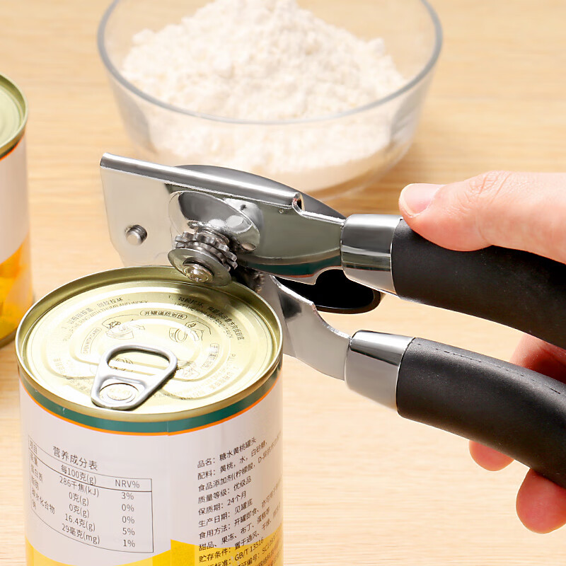 Baijie thickened stainless steel can opener can knife bottle opener cap opener iron can open milk powder can