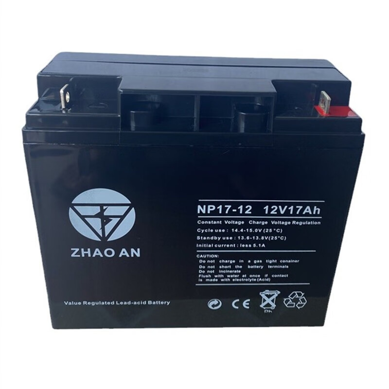 ZHAO AN12V17AH battery fire alarm host UPS emergency power supply elevator 12V17mAh/20HR battery