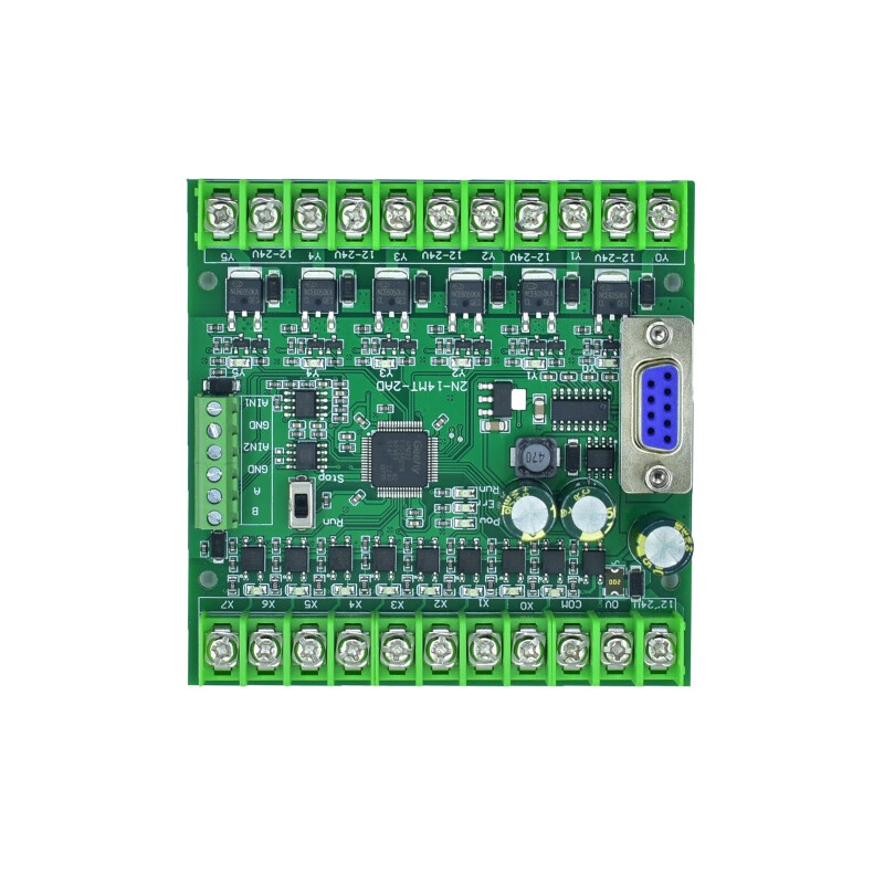 Domestic plc industrial control board programming controller fx2n-10/14/20/24/30/mr/mt with 485 analog quantity and 485 single board FX2N-14MT