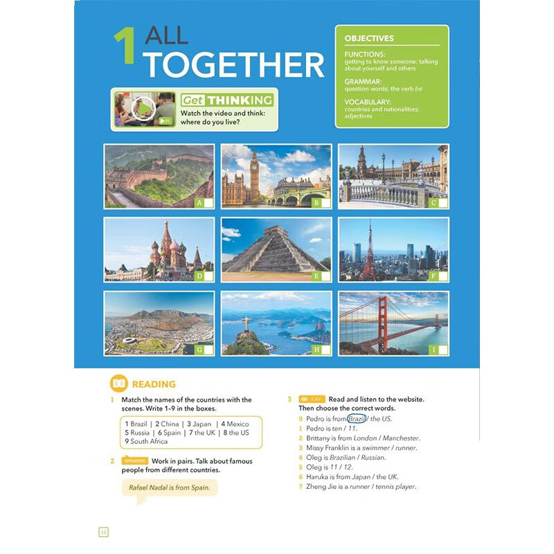 Waiyan Speculative English Youth Edition New Expansion Series Student Package Entry Level/Level 1/2/3/4/5 Point Reading English Foreign Language Learning Genuine Think Textbook Imported into the Domestic Edition Entry Level A (Student's Book + Exercise Book)