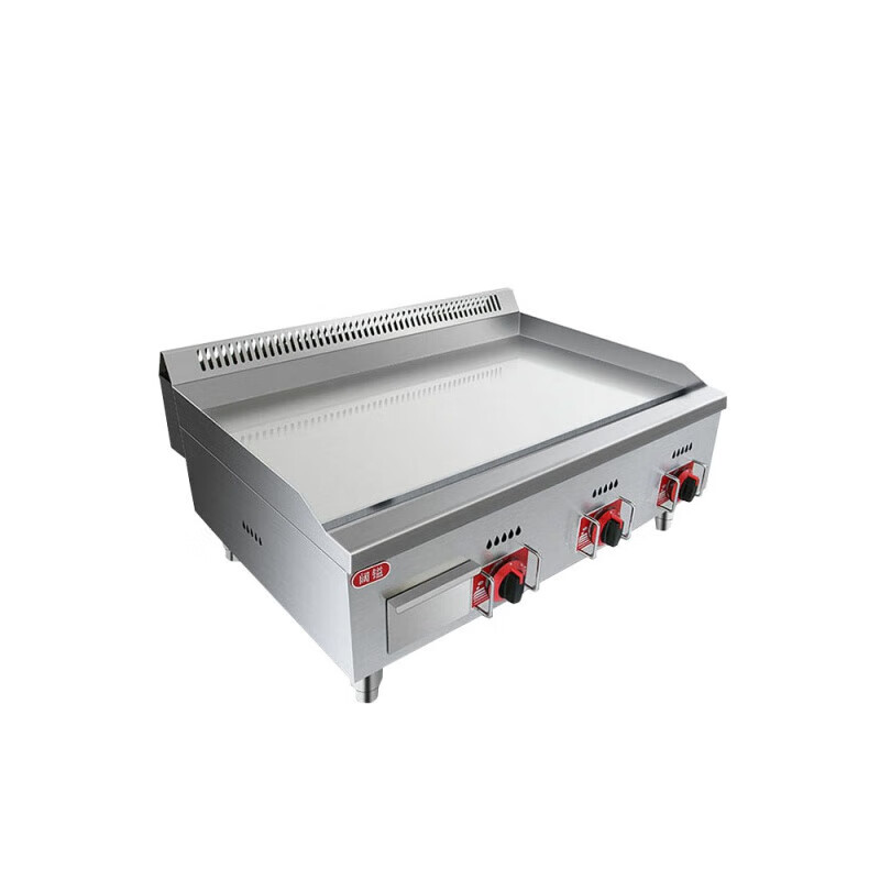 Gas griddle commercial electric teppanyaki squid fried rice burgers teppanyaki cold noodles hand cake machine stall 1.2m gas with flameout protection + inner ring fully welded
