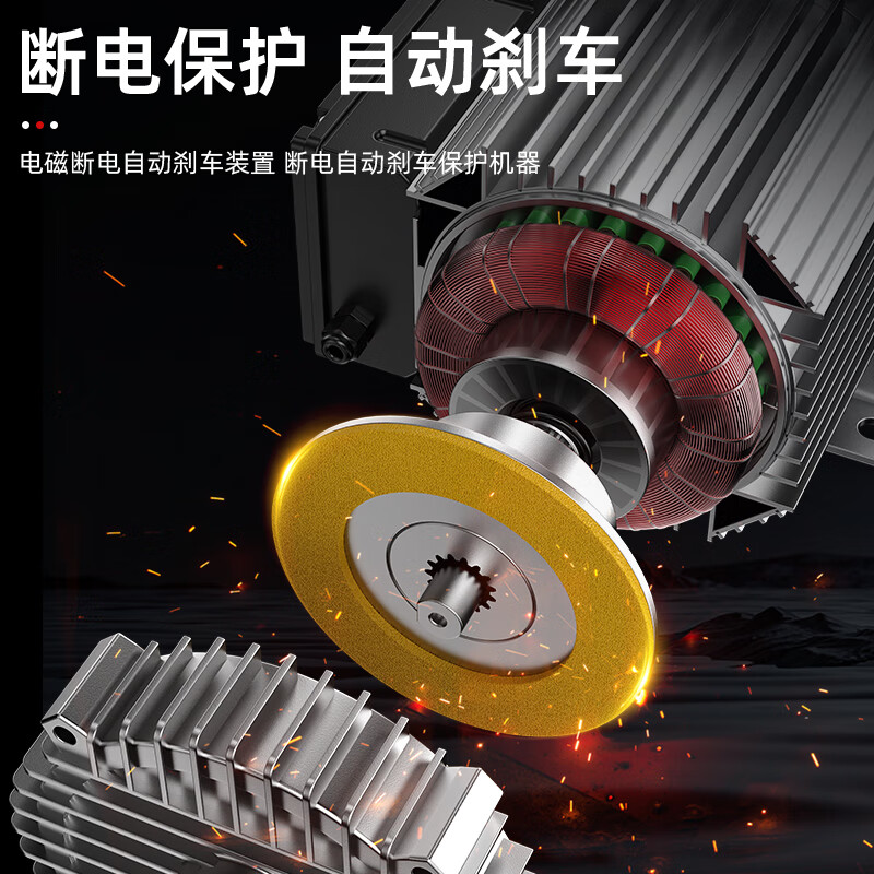 Hugong aluminum shell electric hoist crane winch multi-functional hoist 1 ton 2 ton T small crane household hoist 380V 1 ton 30 meters (fast)