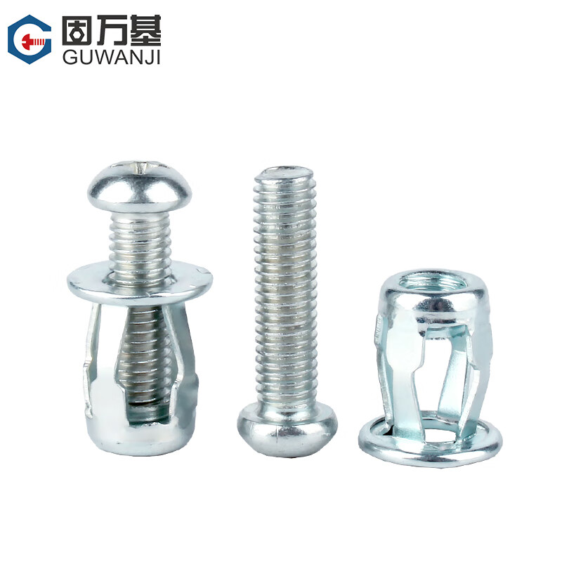 GUWANJI petal nut expansion screw plastic plate hollow iron sheet car fixed lantern type rivet expansion bolt M4x16 (10 pieces)